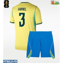 Brasilien Gabriel Magalhaes #3 Hemmatröja Barn VM 2026 Kortärmad (+ Korta byxor)